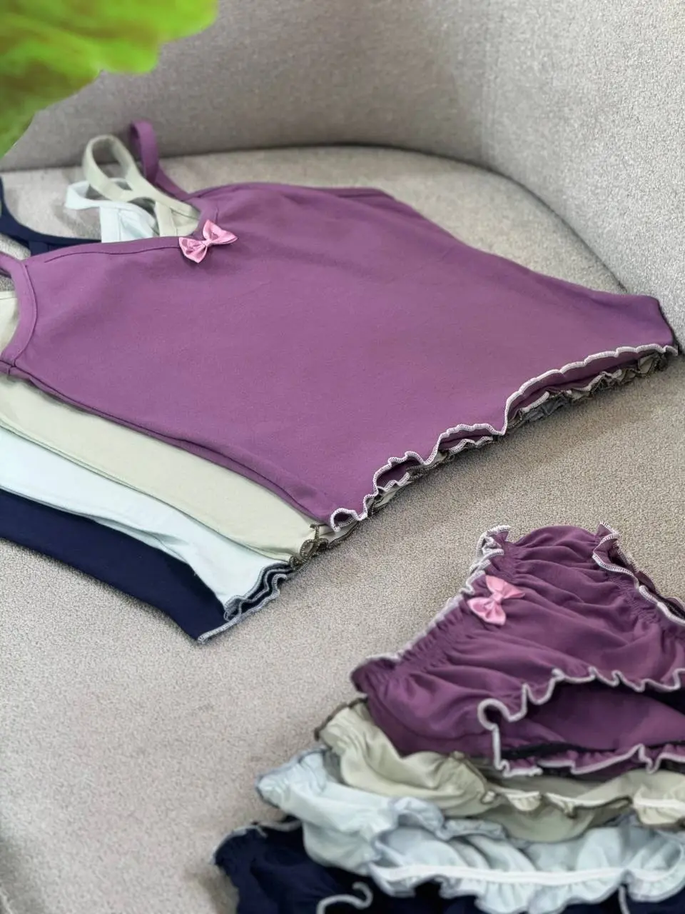 ست تاپ و شورتک زنانه ملوس